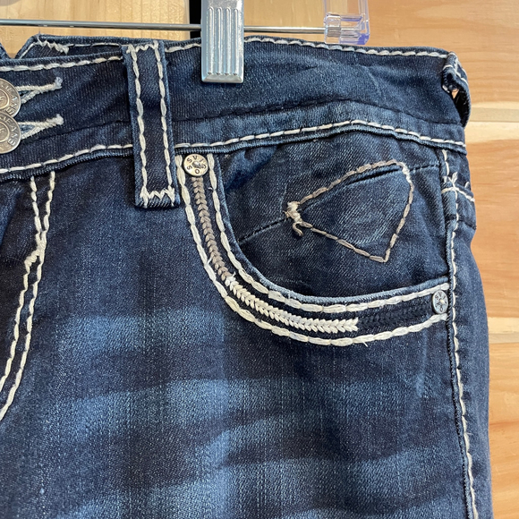 Women's Vigoss Blue The Chelsea Flare Jeans 9/10 - Picture 3 of 10